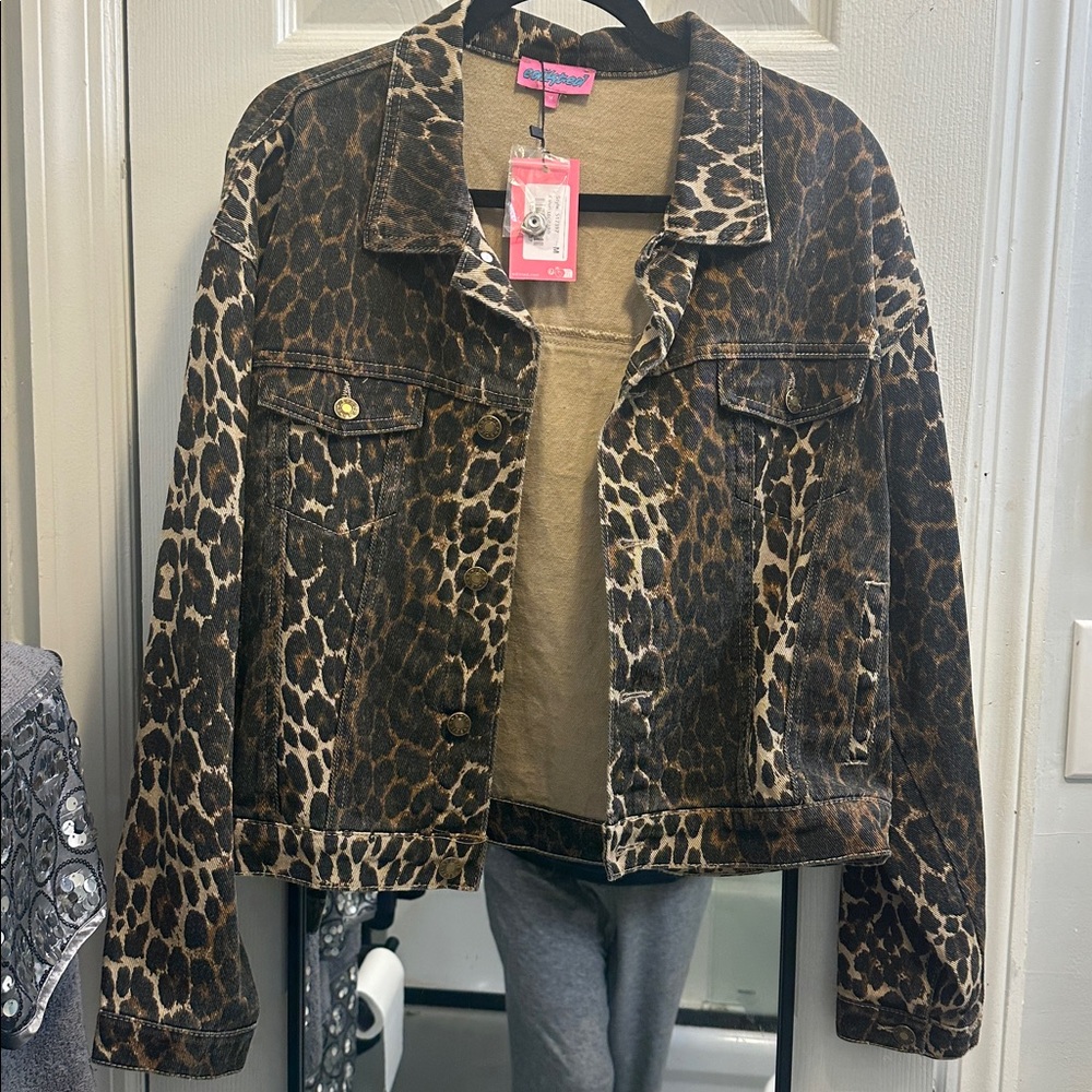 Edikted Leopard Jean Jacket